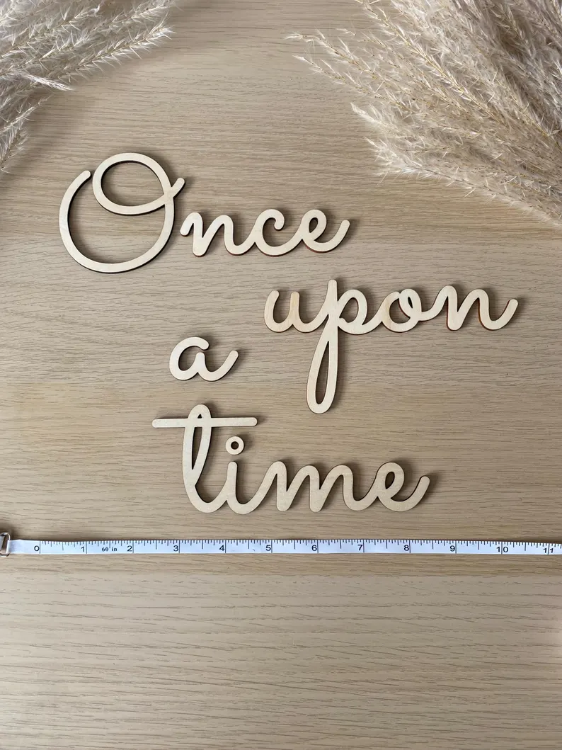 Baby Nursery Package - Once Upon A Time Wall Sign.