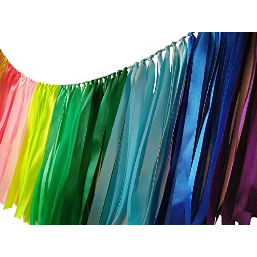 Pastel Rainbow Ribbon Garland  – Baby Nursery Garland Bewertung und Preis
