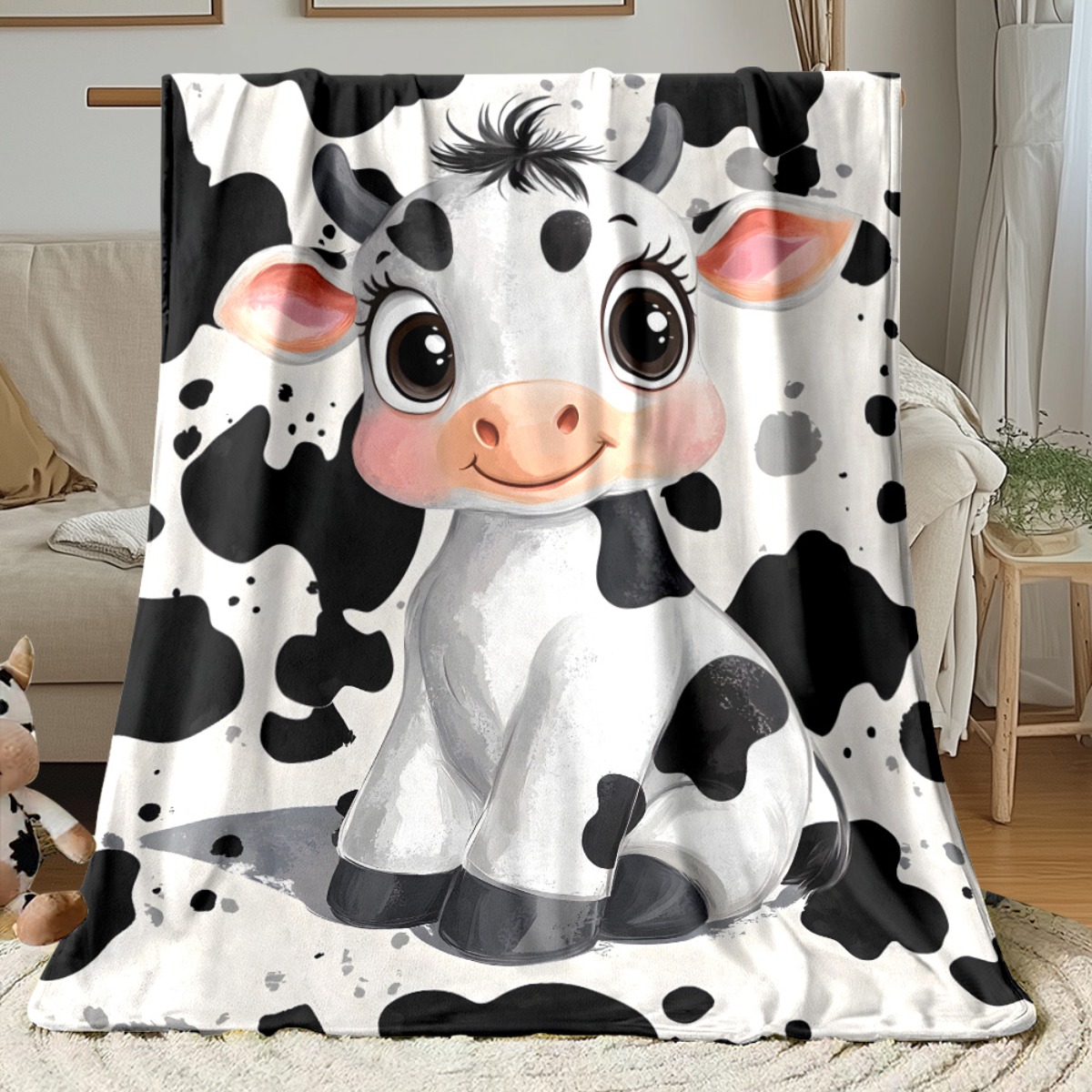 Cute Cartoon Cow Black White S – Baby Nursery Farm Theme Bewertung und Preis