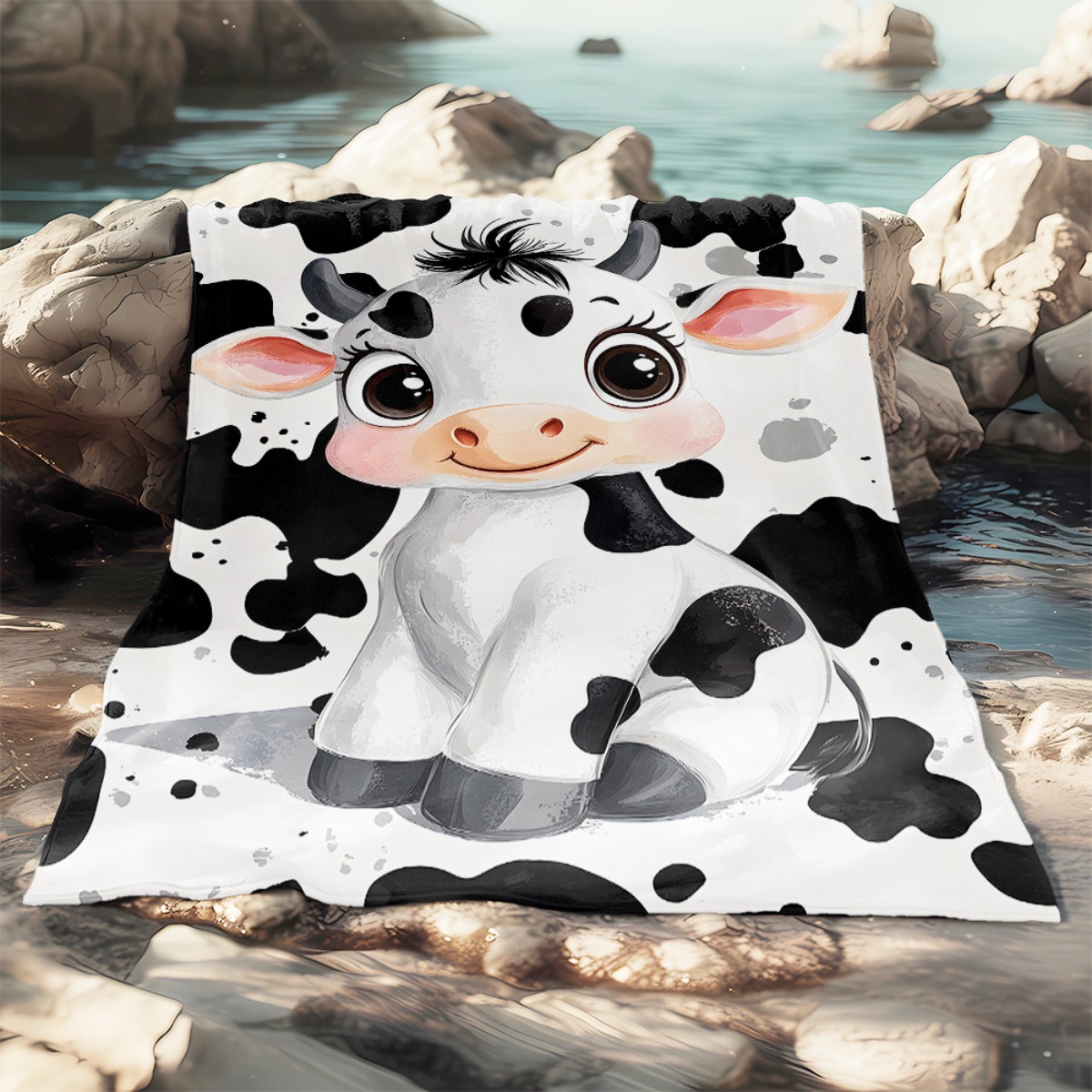 Cute Cartoon Cow Black White S – Baby Nursery Farm Theme Bewertung und Preis