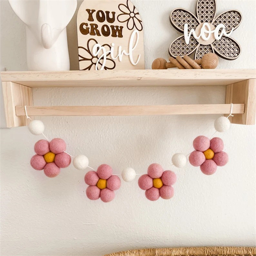 Handmade Felt Daisy Garland Bo – Baby Nursery Garland Bewertung und Preis