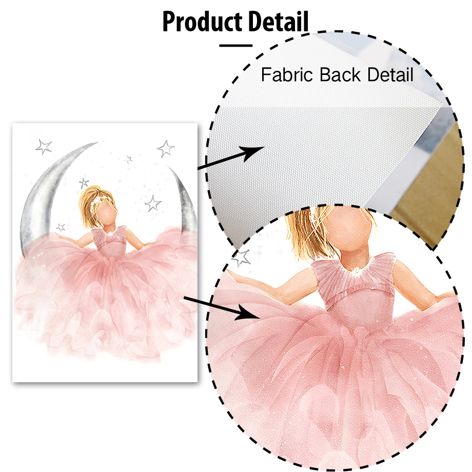 Pink Angel Girl Sun Moon Cloud – Baby Nursery Pictures Bewertung und Preis