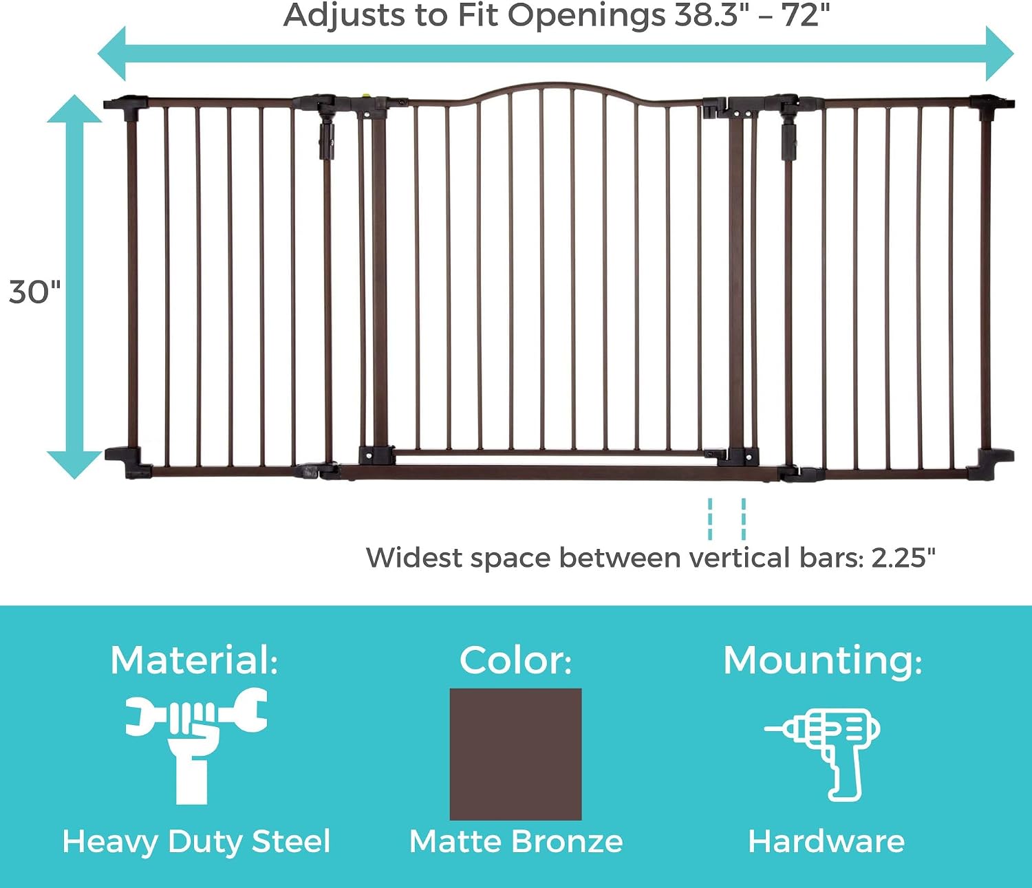 Extra Wide Hardware Mounted Ba – Baby Gate Extra Wide Bewertung und Preis