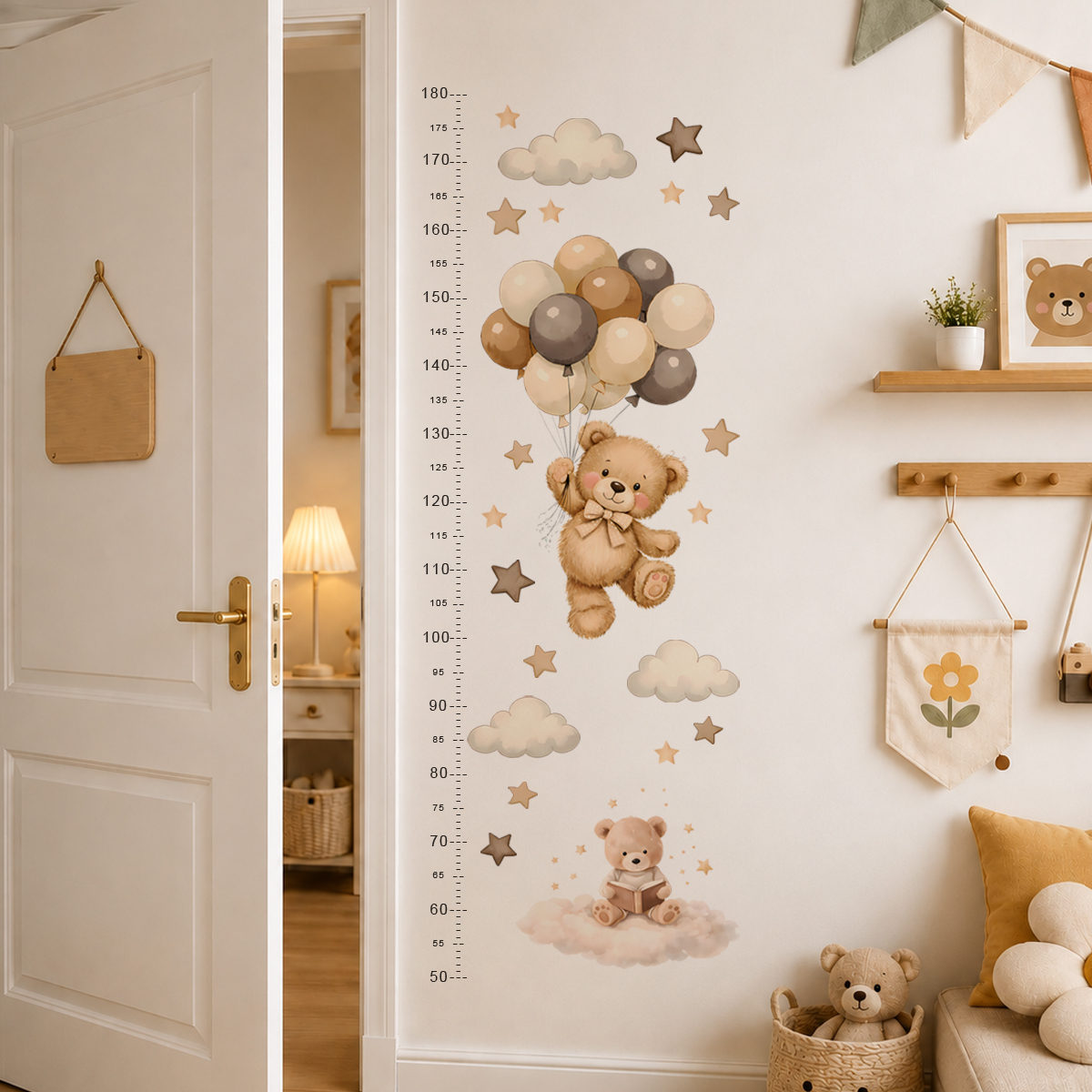 Bohemia Cute Bear Height Chart – Baby Nursery Package Bewertung und Preis