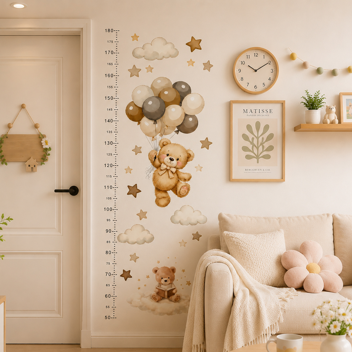 Bohemia Cute Bear Height Chart – Baby Nursery Package Bewertung und Preis