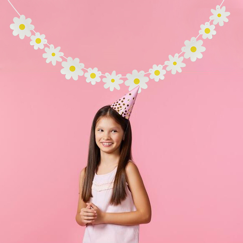 1Set White Daisy Flower Banner – Baby Nursery Garland Bewertung und Preis
