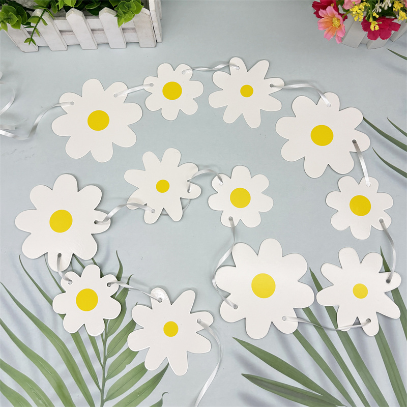 1Set White Daisy Flower Banner – Baby Nursery Garland Bewertung und Preis
