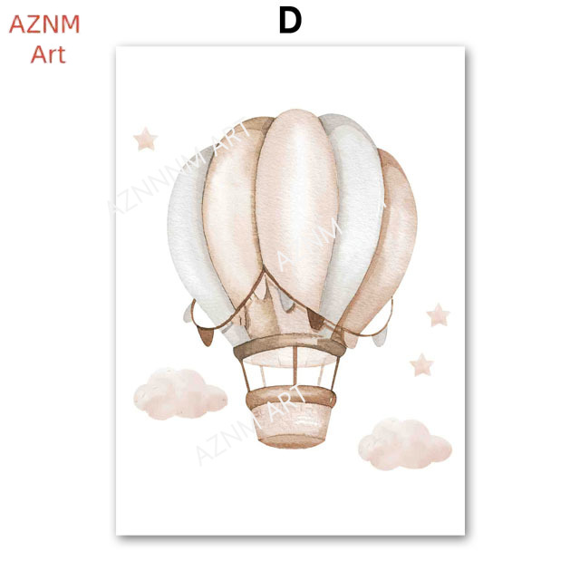 Elephant Balloon Rainbow Moon  – Baby Nursery Pictures Bewertung und Preis