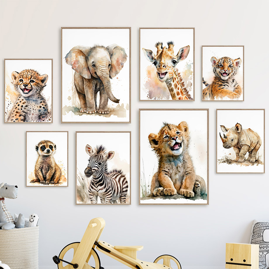 Elephant Giraffe Lion Tiger Ze – Baby Zebra Nursery Bewertung und Preis