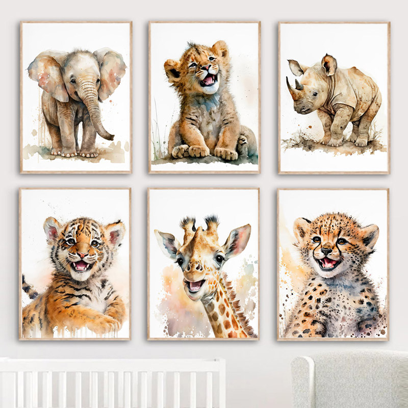 Elephant Giraffe Lion Tiger Ze – Baby Zebra Nursery Bewertung und Preis