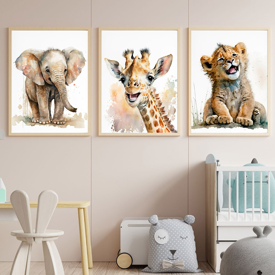 Elephant Giraffe Lion Tiger Ze – Baby Zebra Nursery Bewertung und Preis