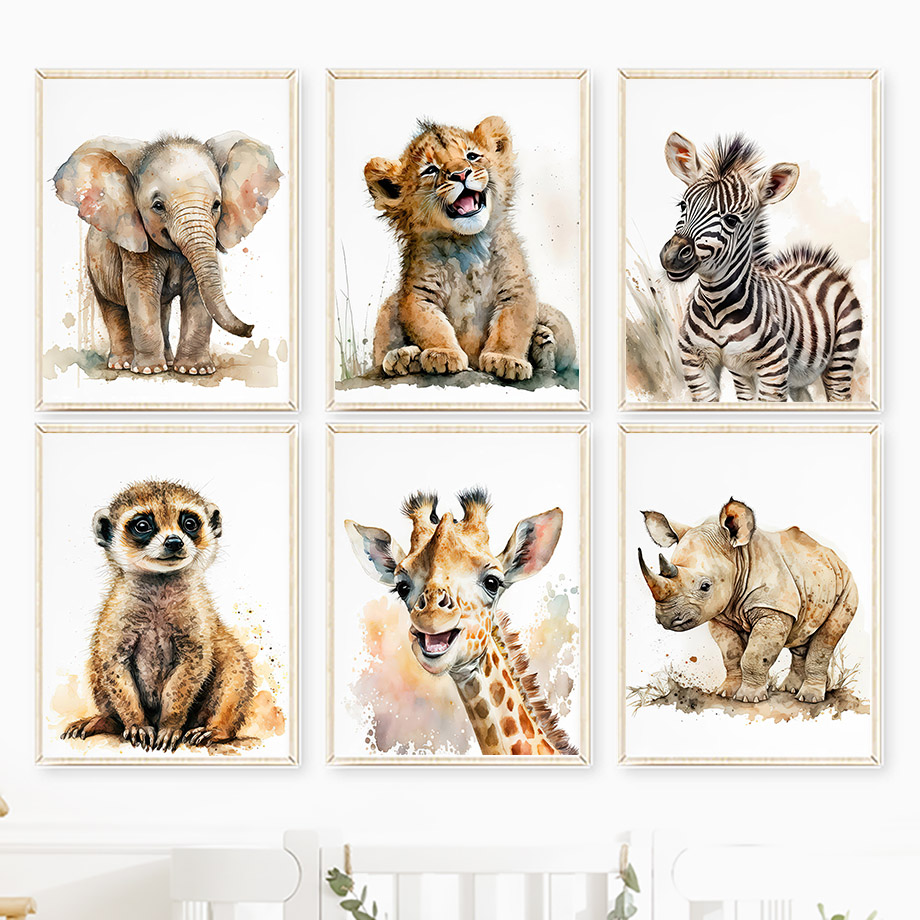 Elephant Giraffe Lion Tiger Ze – Baby Zebra Nursery Bewertung und Preis