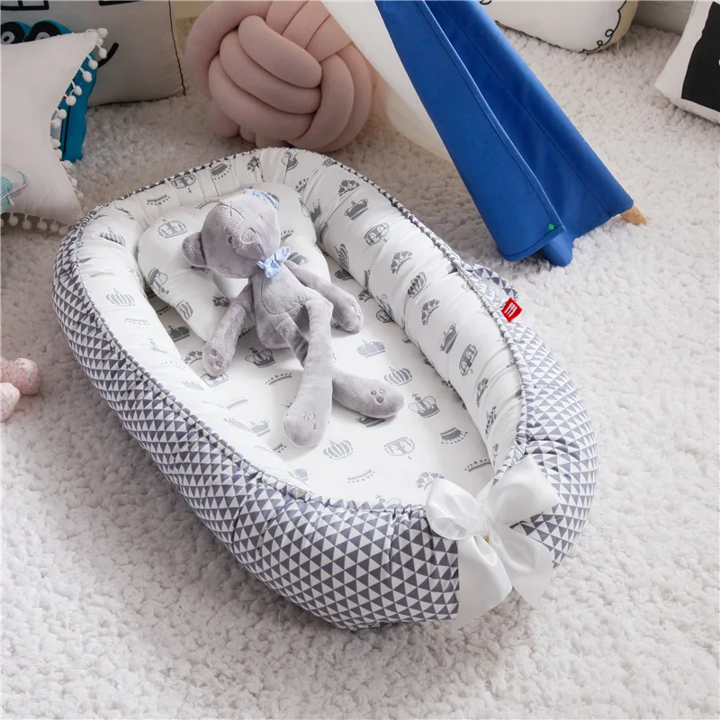 85*50cm Baby Nest Bed with Pil – Baby Nursery Cushion Bewertung und Preis