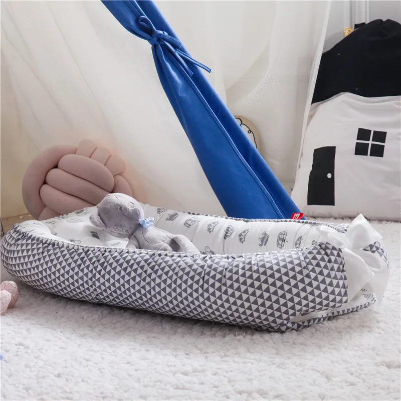 85*50cm Baby Nest Bed with Pil – Baby Nursery Cushion Bewertung und Preis