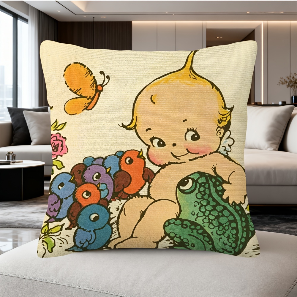 Cute Baby Frog Nursery Decor P – Baby Nursery Cushion Bewertung und Preis