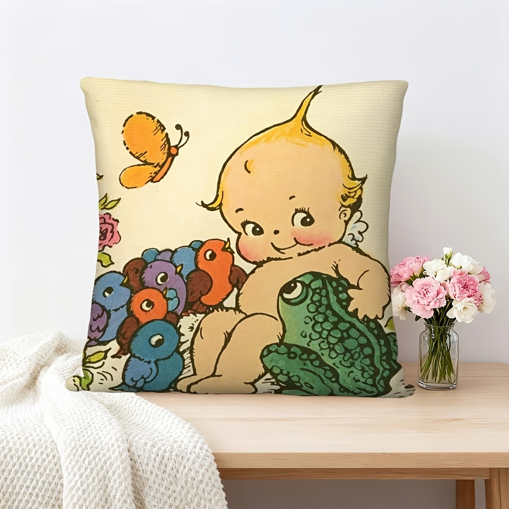 Cute Baby Frog Nursery Decor P – Baby Nursery Cushion Bewertung und Preis