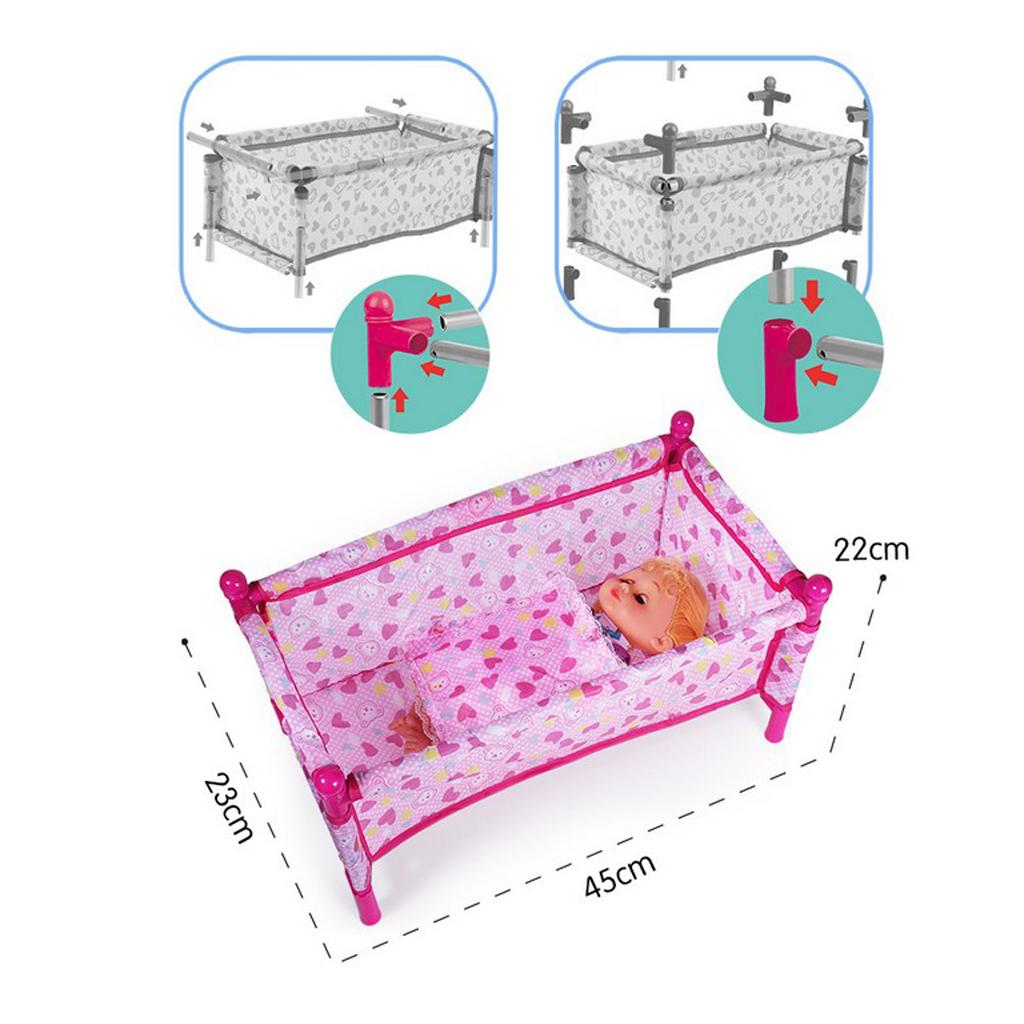 Simulation Baby Doll Bed Crib  – Baby Nursery Furniture Sets Bewertung und Preis
