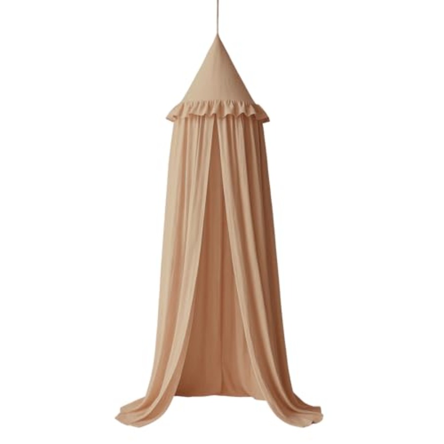 Bed Canopy with Ruffles, Paste – Baby Nursery Neutral Bewertung und Preis