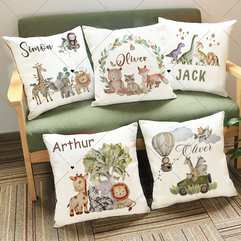 Personalised Woodland Animal P – Baby Nursery Cushion Bewertung und Preis