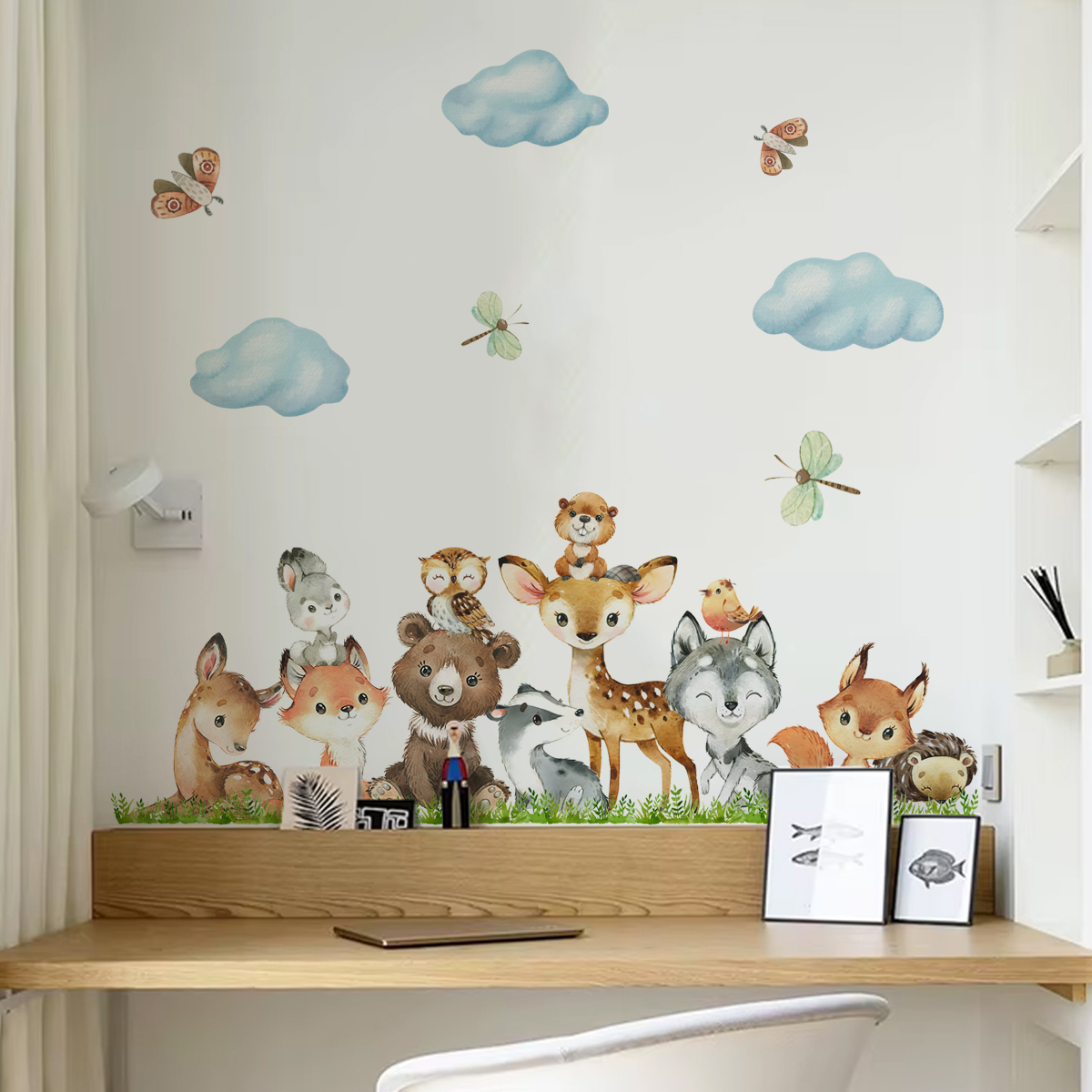 Cartoon Jungle Animals Leaves  – Baby Nursery Package Bewertung und Preis