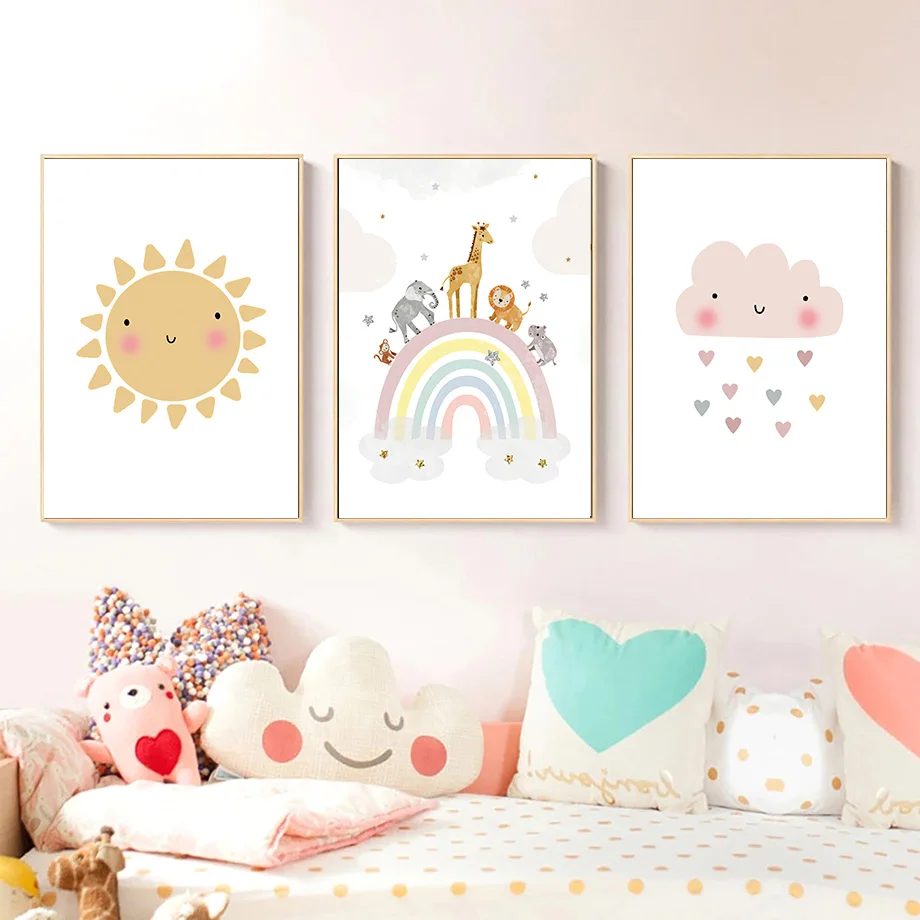 Giraffe Elephant Hot Balloon S – Baby Nursery Pictures Bewertung und Preis