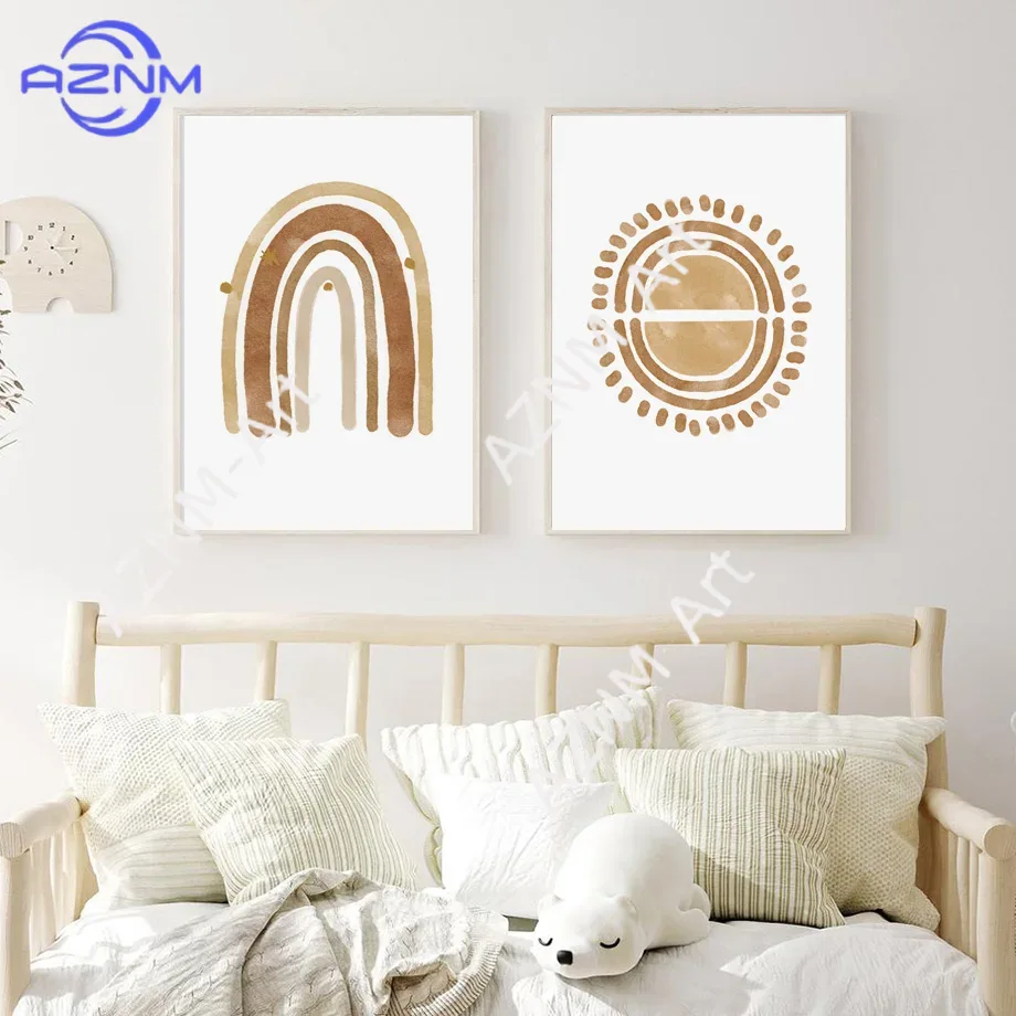 Boho Nursery Wall Art Canvas - – Baby Nursery Neutral Bewertung und Preis