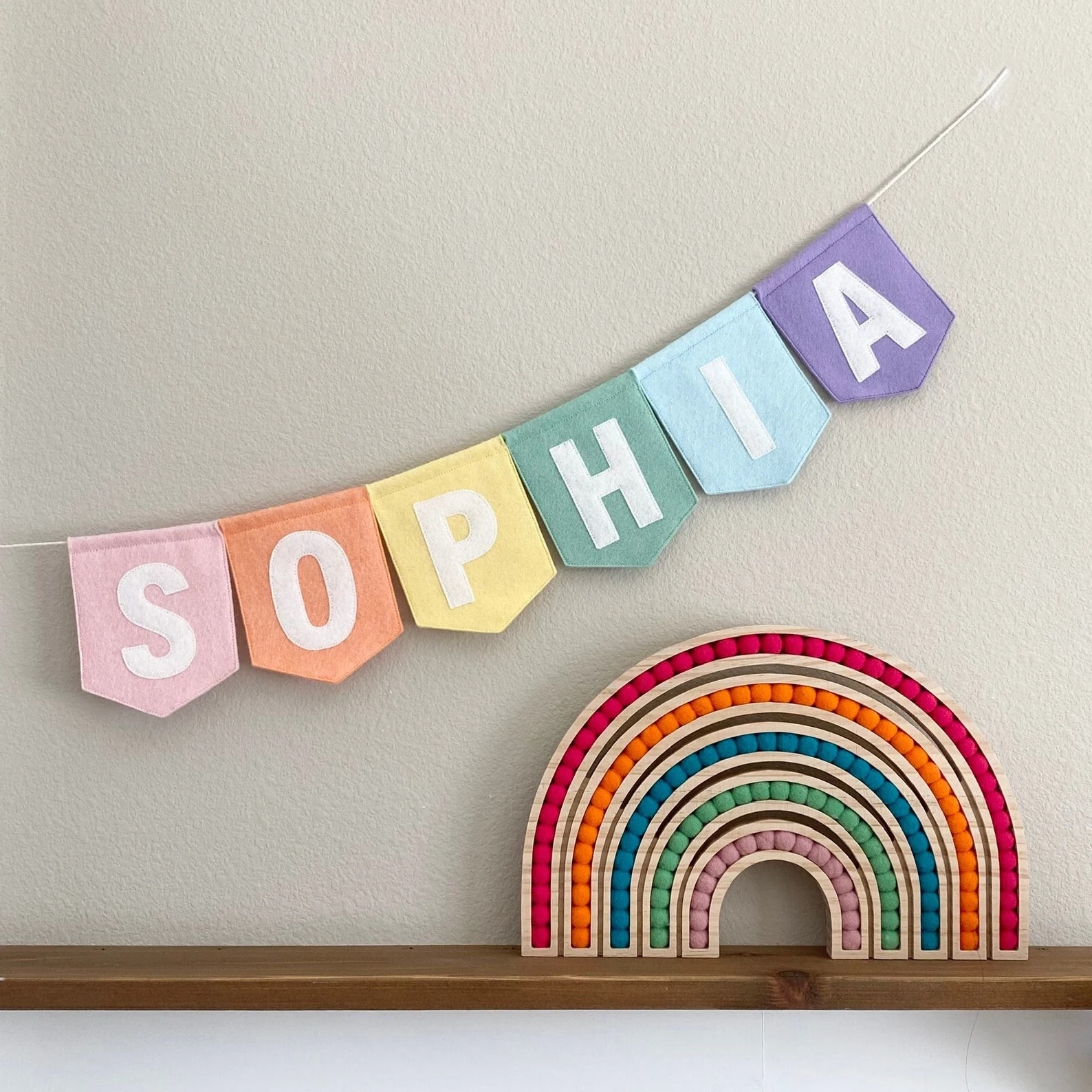 Personalized Felt Letter Banne – Baby Nursery Garland Bewertung und Preis