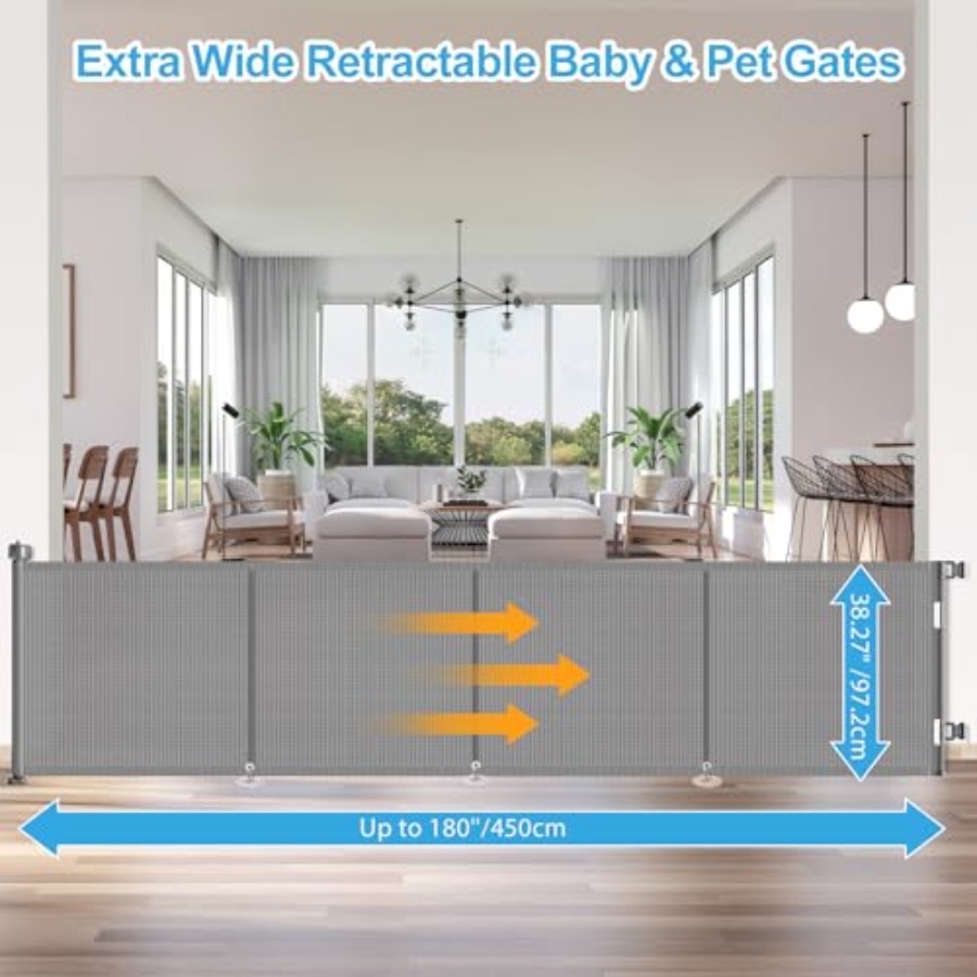 Retractable baby gate for stai – Baby Gate Extra Wide Bewertung und Preis