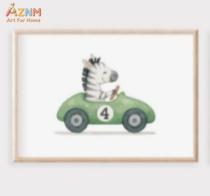 AZNM Watercolor Zebra Monkey B – Baby Zebra Nursery Bewertung und Preis