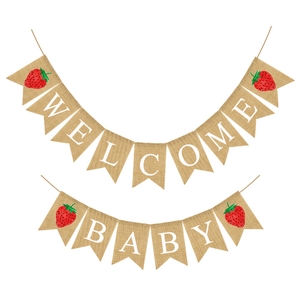 Baby Shower Linen Banner Straw – Baby Nursery Garland Bewertung und Preis