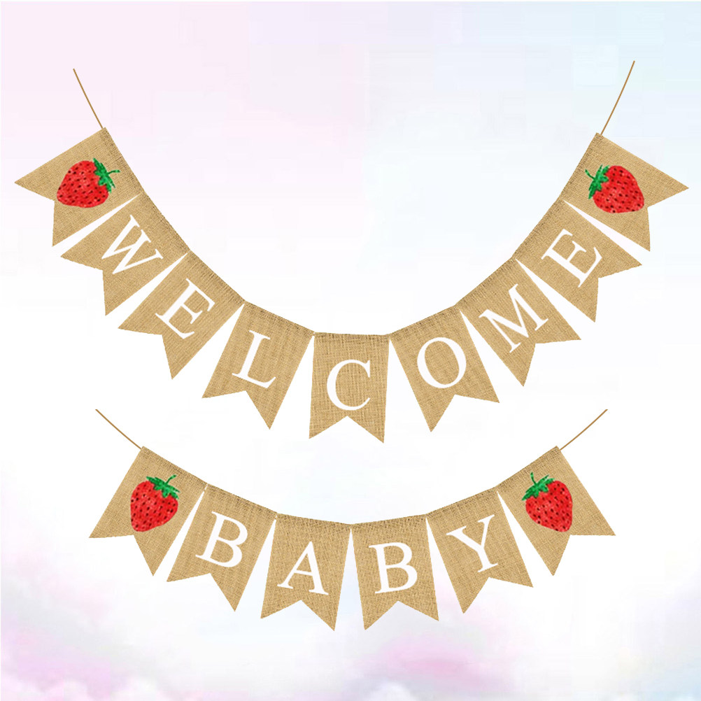 Baby Shower Linen Banner Straw – Baby Nursery Garland Bewertung und Preis