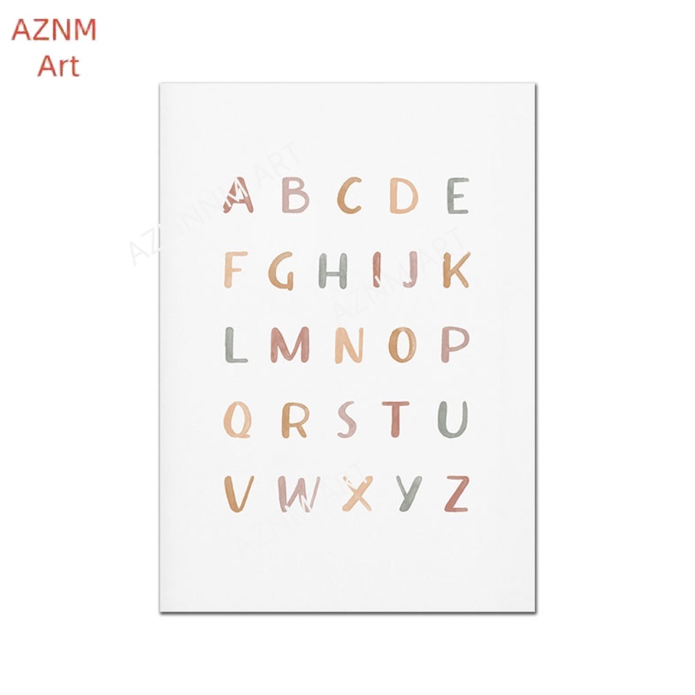 1/3PCS ，Poster Custom ABC 123  – Baby Nursery Pictures Bewertung und Preis