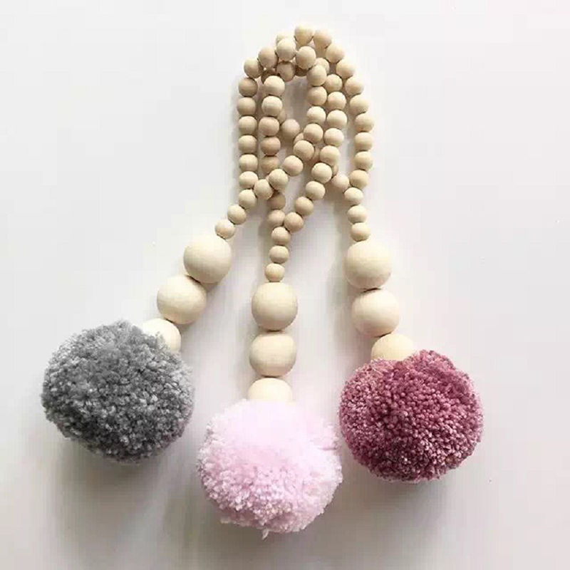 Wooden Beads Tassel Ball Garla – Baby Nursery Garland Bewertung und Preis