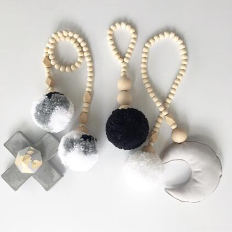 Wooden Beads Tassel Ball Garla – Baby Nursery Garland Bewertung und Preis