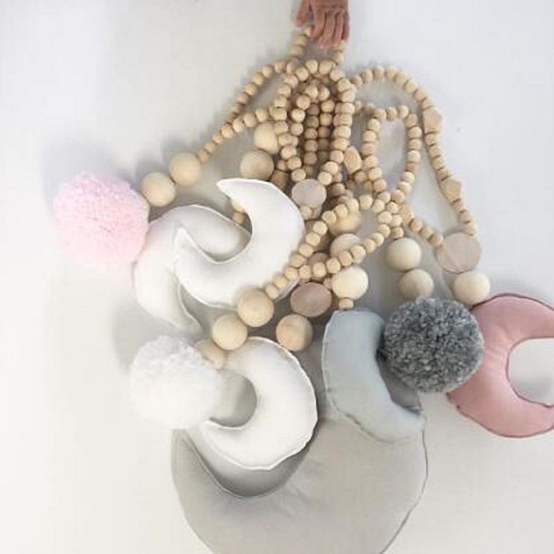 Wooden Beads Tassel Ball Garla – Baby Nursery Garland Bewertung und Preis