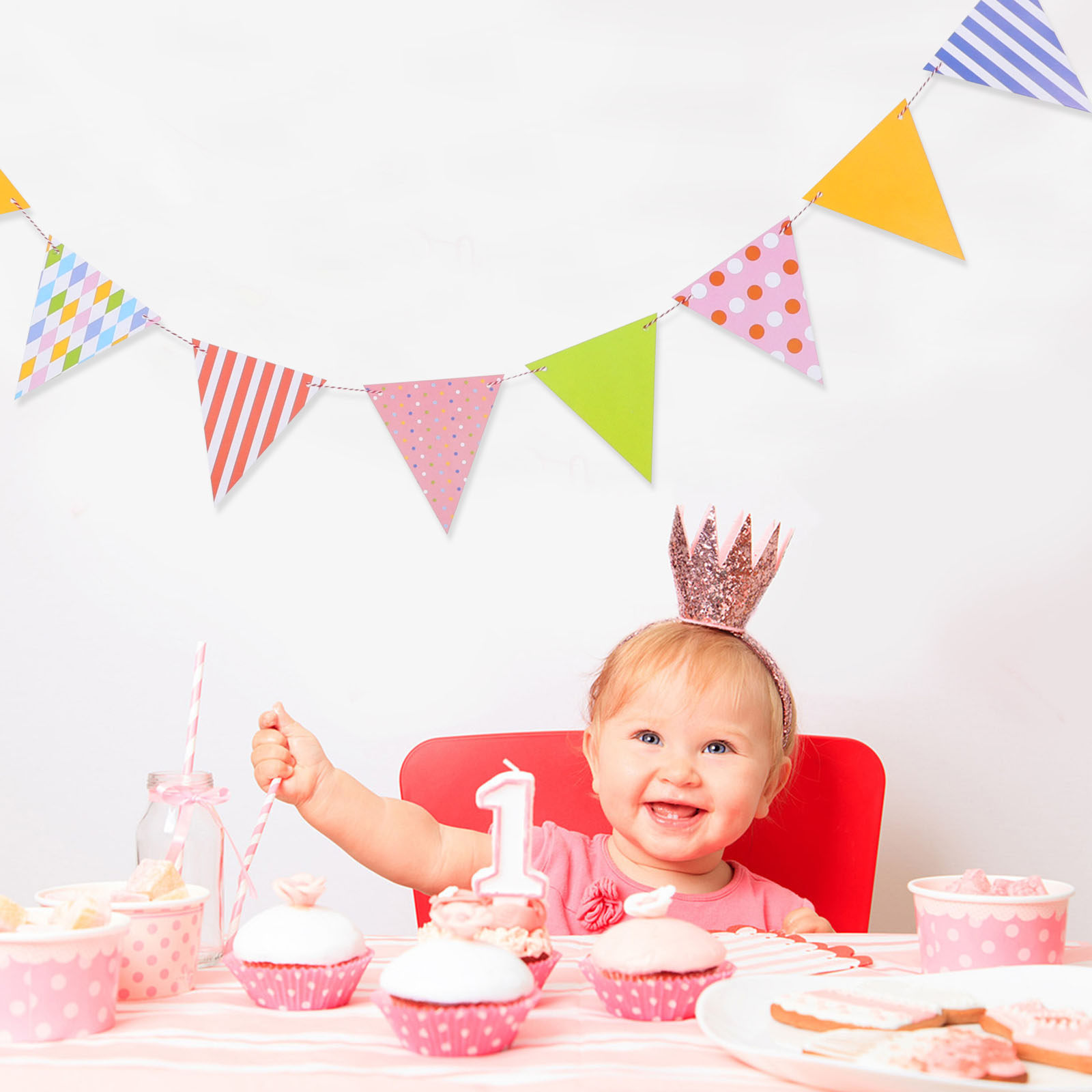 Easy Install Triangle Paper Fl – Baby Nursery Garland Bewertung und Preis
