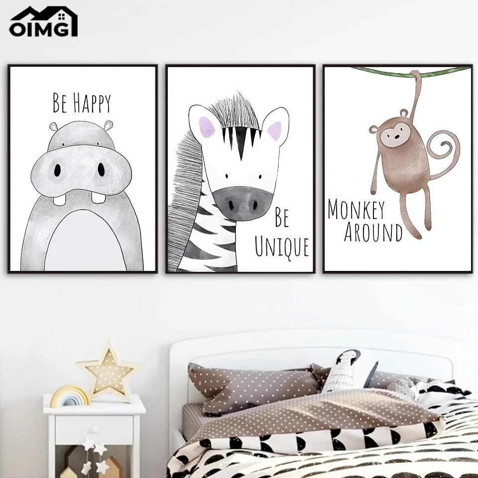 1pc frameless,Baby Lion Zebra  – Baby Zebra Nursery Bewertung und Preis