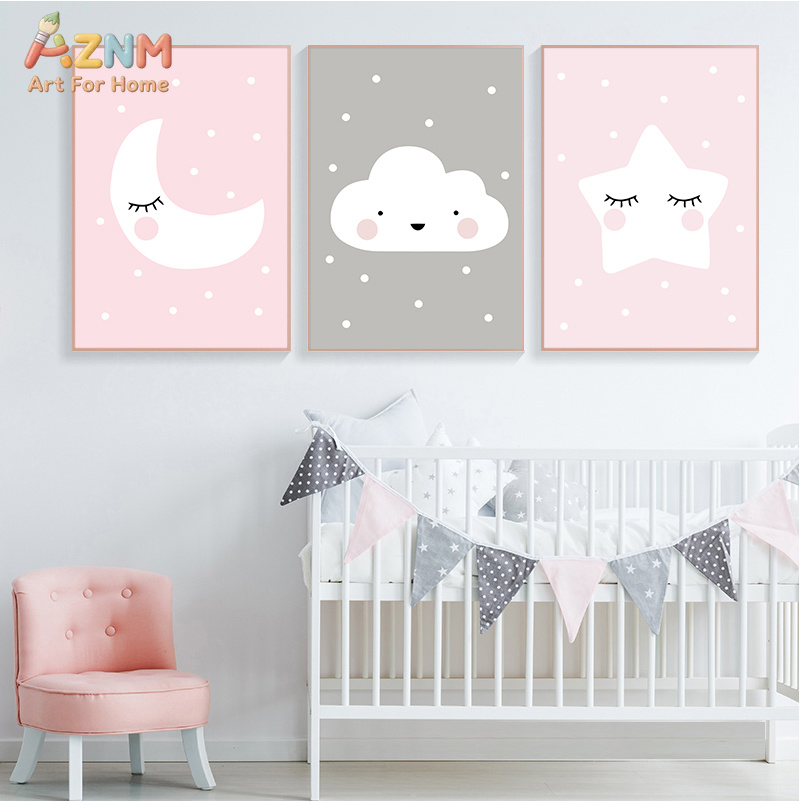 AZNM Cute Cartoon Moon Cloud S – Baby Nursery Neutral Bewertung und Preis