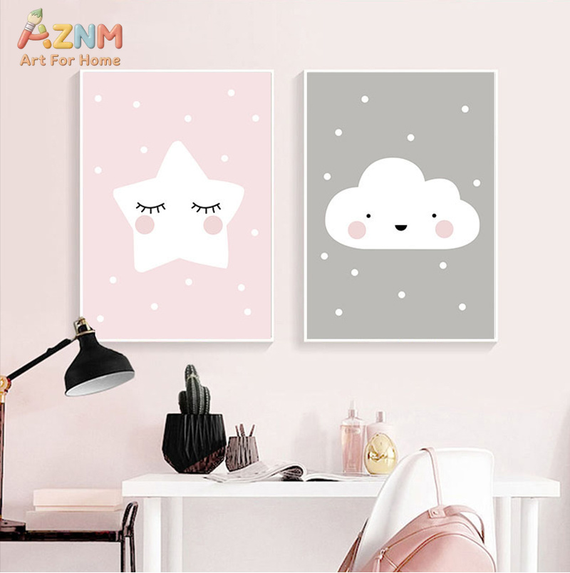 AZNM Cute Cartoon Moon Cloud S – Baby Nursery Neutral Bewertung und Preis