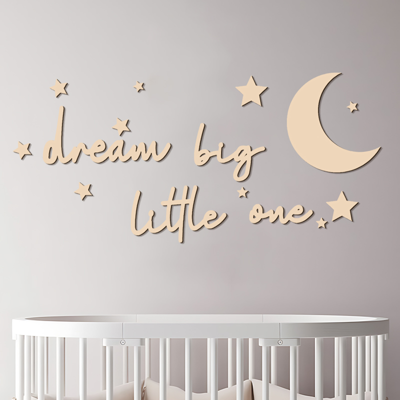 Dream Big Little One Wooden Si – Baby Nursery Package Bewertung und Preis