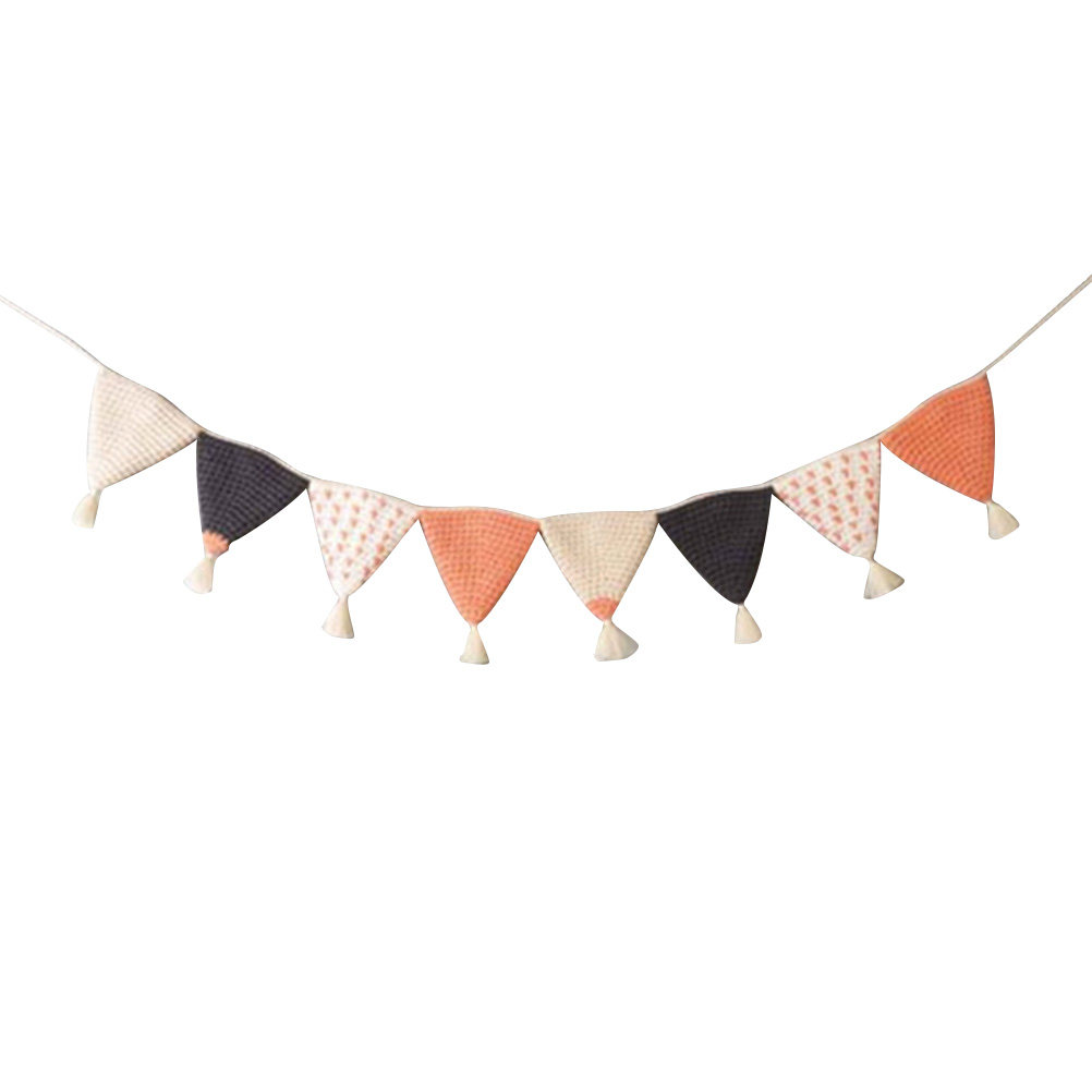 Orange Triangle Pennant Flags  – Baby Nursery Garland Bewertung und Preis