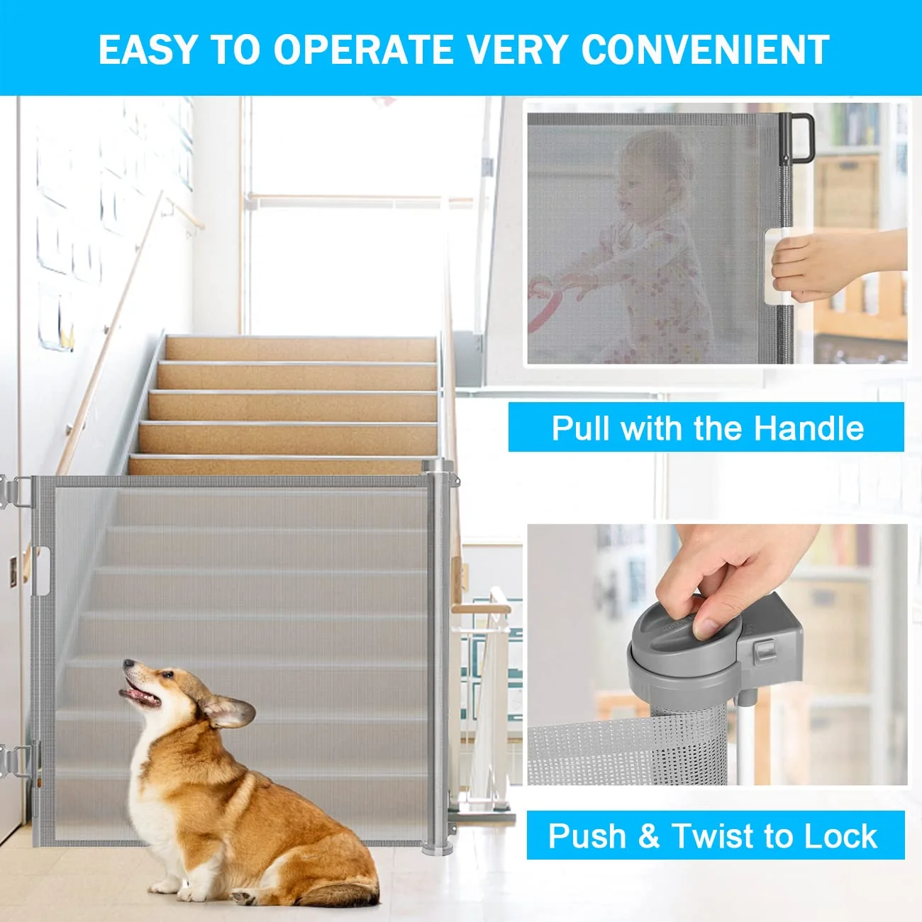Retractable Baby Gates,150x86c – Baby Gate Extra Wide Bewertung und Preis