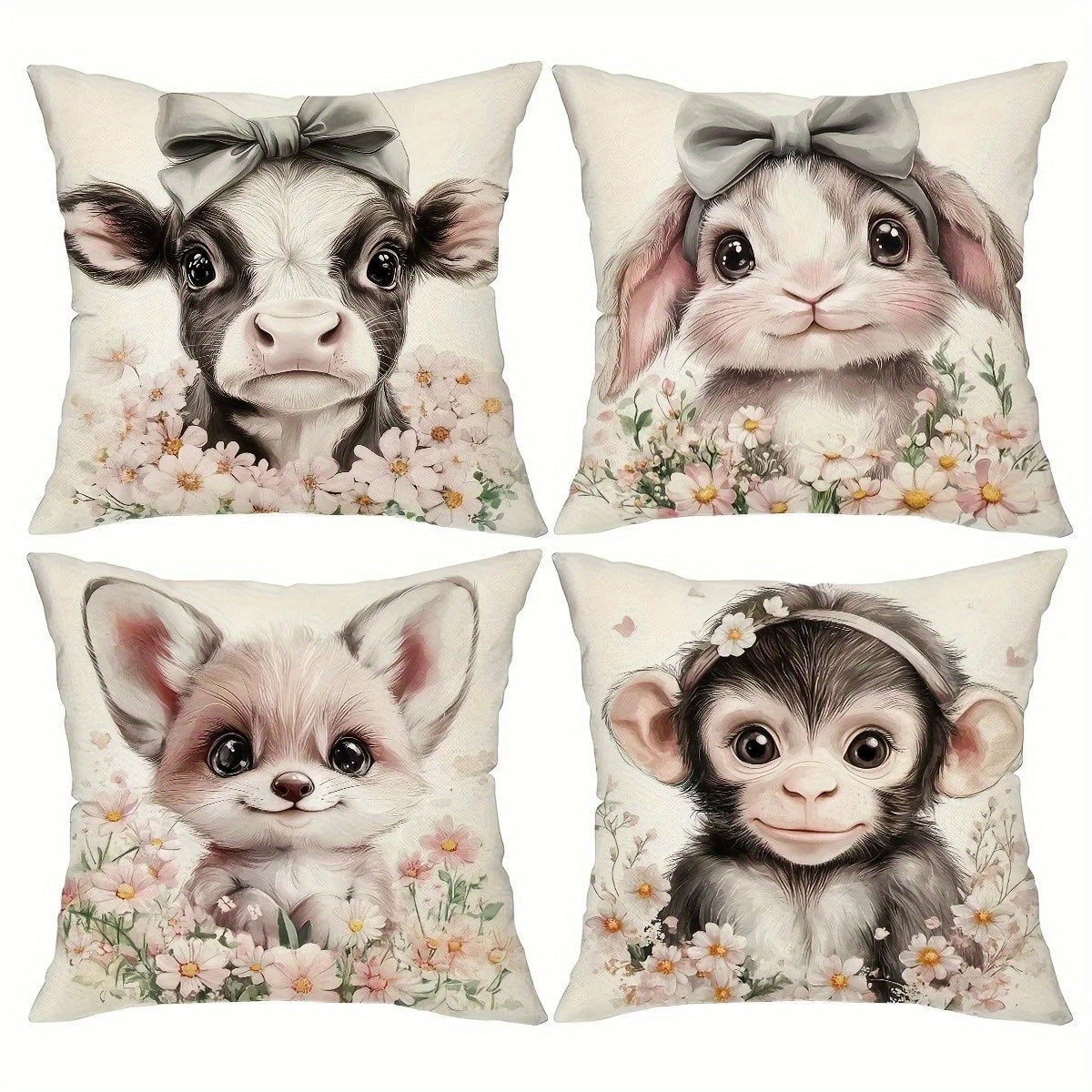 Cute Baby Farm Animal Throw Pi – Baby Nursery Cushion Bewertung und Preis