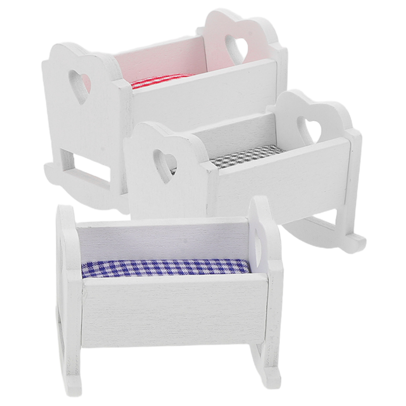 3Pcs Miniature Dollhouse Baby  – Baby Nursery Furniture Sets Bewertung und Preis