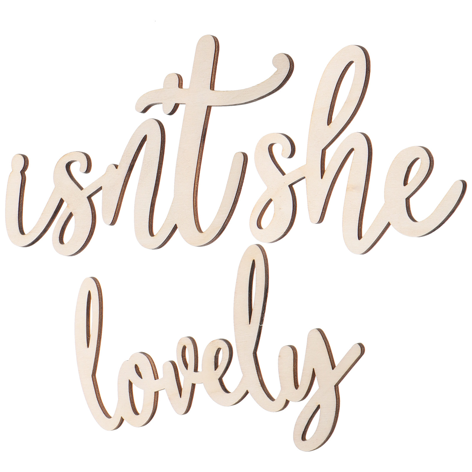 Isn't She Lovely Wooden Wall S – Baby Nursery Wall Stickers Bewertung und Preis