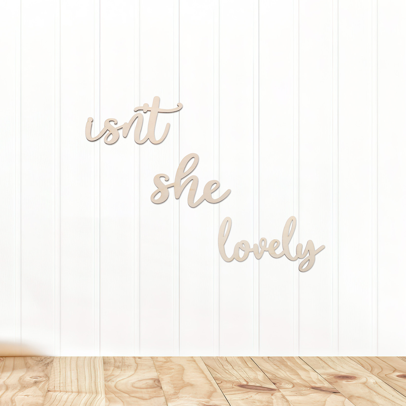 Isn't She Lovely Wooden Wall S – Baby Nursery Wall Stickers Bewertung und Preis