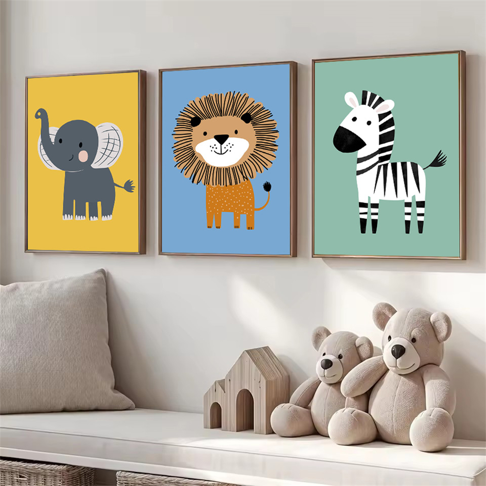 Cartoon Animal Lion Zebra Elep – Baby Zebra Nursery Bewertung und Preis