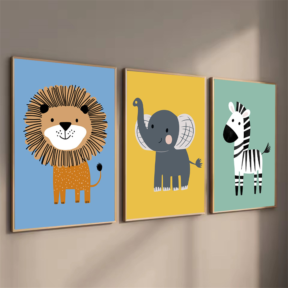 Cartoon Animal Lion Zebra Elep – Baby Zebra Nursery Bewertung und Preis