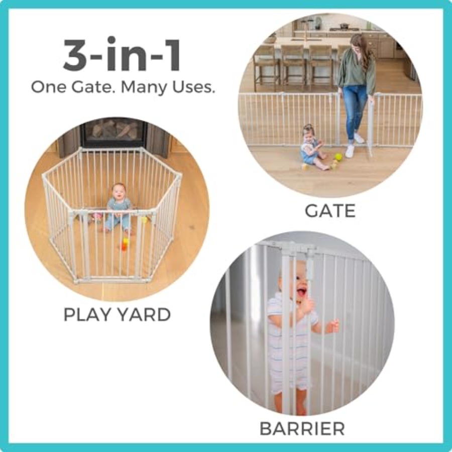 3 In 1 Metal Superyard Baby Pl – Baby Gate Extra Wide Bewertung und Preis