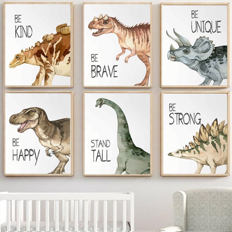 Watercolor Dinosaur Poster Nur – Baby Nursery Pictures Bewertung und Preis